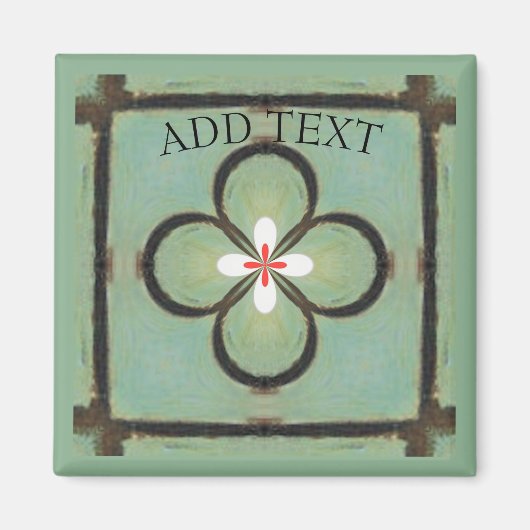 白花 マグネット (正面)