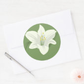 白花 ラウンドシール (封筒)