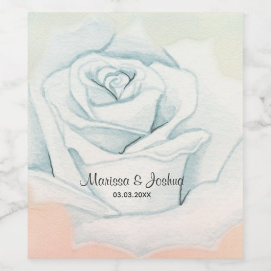 白花 ワインラベル (シングルラベル)