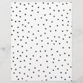 白芸術的エレガント黒引きドット チラシ (正面)