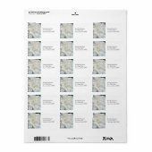 白英語バラクローズアップ ラベル (フルシート)