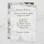 白英語バラクローズアップ 招待状 (正面/裏面)