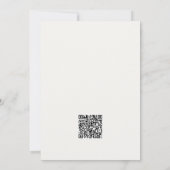 白茶色のシンプルな結婚式 招待状 (裏面)