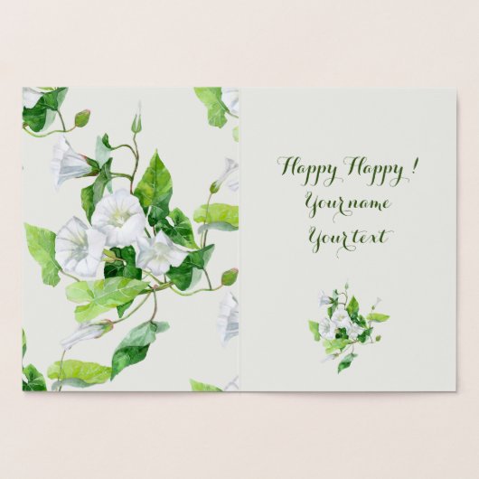 白草の花 箔カード (内部)