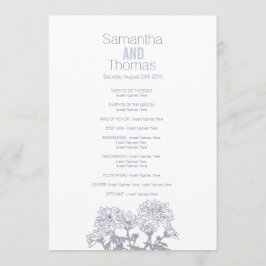 白菊の結婚式 プログラム