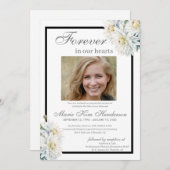 白菊ぼほ葬儀法会 招待状 (正面/裏面)