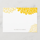 白菊パーソナライズされた文具 ノートカード (正面)