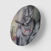 白菜又（ライオンズ付き）と雅井.jpg ラウンド壁時計 (傾斜)