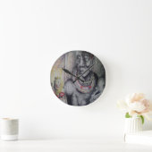 白菜又（ライオンズ付き）と雅井.jpg ラウンド壁時計 (ホーム)