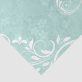 白華美スワーズオンパステルティール（緑がかった色）フローラ 薄葉紙 (詳細)