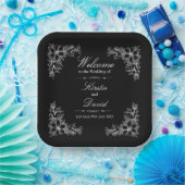 白華美フローラ結婚の紙プレート ペーパープレート (パーティー)