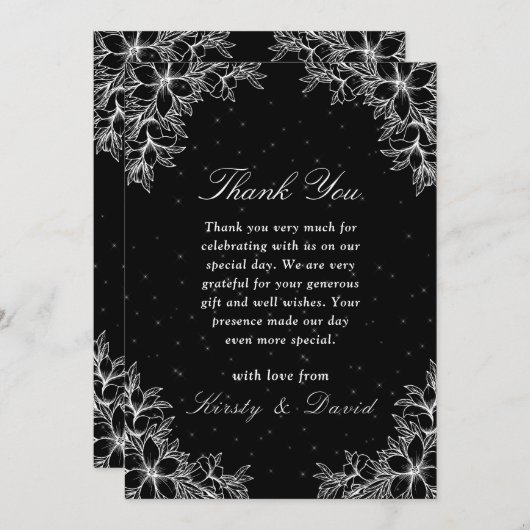 白華美結婚フローラ サンキューカード (正面/裏面)