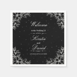 白華美結婚フローラ スタンダードカクテルナプキン