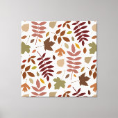 白落ちたのパタ離れーン紅葉 キャンバスプリント (正面)