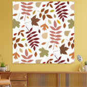 白落ちたのパタ離れーン紅葉 キャンバスプリント (インサイチュ (リビング))