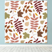 白落ちたのパタ離れーン紅葉 キャンバスプリント (インサイチュ (ウッドフロア))