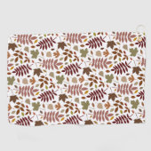 白落ちたのパタ離れーン紅葉 ゴルフタオル (横)