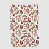 白落ちたのパタ離れーン紅葉 ゴルフタオル (正面)