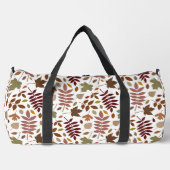 白落ちたのパタ離れーン紅葉 ダッフルバッグ (正面)