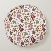 白落ちたのパタ離れーン紅葉 ラウンドクッション (裏面)