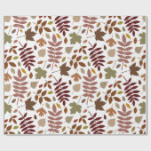 白落ちたのパタ離れーン紅葉 ラッピングペーパー (フラット)