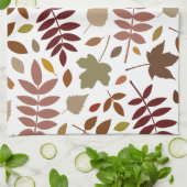 白落ちたの離れLgパターン紅葉 キッチンタオル (折り畳み)