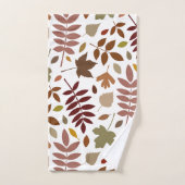 白落ちたの離れLgパターン紅葉 バスタオルセット (ハンドタオル)