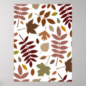 白落ちたの離れLgパターン紅葉 ポスター (正面)