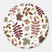 白落ちたの離れLgパターン紅葉 マグネット (正面)