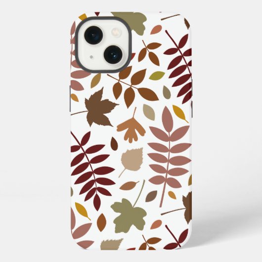 白落ちたの離れLgパターン紅葉 iPhoneケース (裏面)