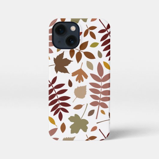 白落ちたの離れLgパターン紅葉 iPhoneケース (裏面)