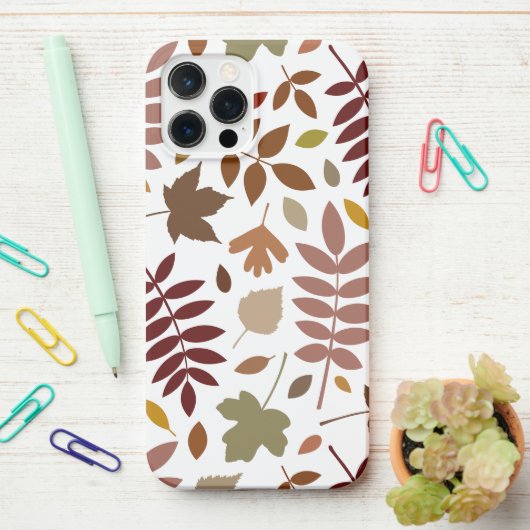 白落ちたの離れLgパターン紅葉 iPhoneケース (デスク上)