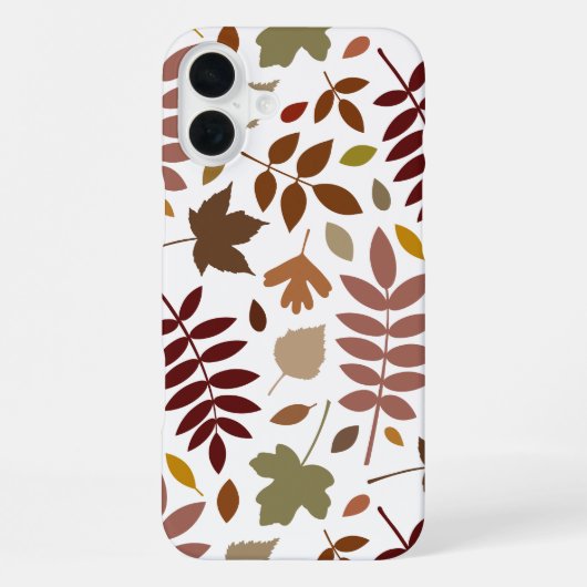 白落ちたの離れLgパターン紅葉 iPhoneケース (裏面)