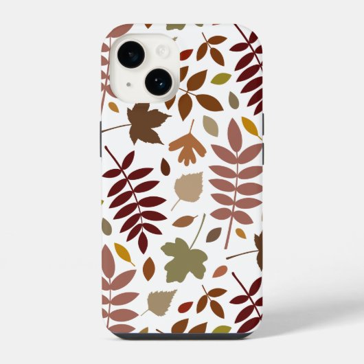 白落ちたの離れLgパターン紅葉 iPhoneケース (裏面)