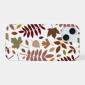 白落ちたの離れLgパターン紅葉 iPhone 15ケース (裏面横)