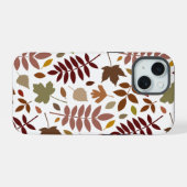 白落ちたの離れLgパターン紅葉 iPhone 15ケース (裏面横)