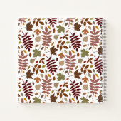 白落ちたの離れRptパターン紅葉 ノートブック (裏面)