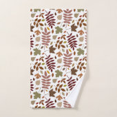 白落ちたの離れRptパターン紅葉 バスタオルセット (ハンドタオル)