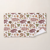 白落ちたの離れRptパターン紅葉 バスタオルセット (ハンドタオル)