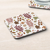 白落ちた離れの大きいパターンの紅葉 コースター (左側)