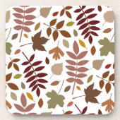 白落ちた離れの大きいパターンの紅葉 コースター (正面)