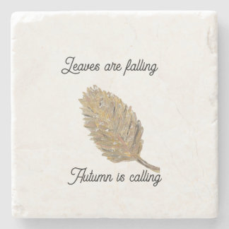 白葉のコースターが落ちる ストーンコースター