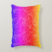 白葉林の虹の背景 アクセントクッション (正面(垂直))