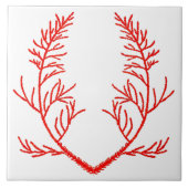 白葉陶瓦の杉材 タイル (正面)