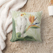 白葉鳥ヤシ クッション (ブランケット)