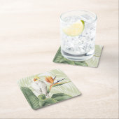 白葉鳥ヤシ スクエアペーパーコースター (インサイチュ)