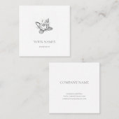 白蓮の名刺 スクエア名刺 (正面/裏面)