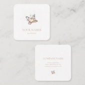 白蓮の名刺 スクエア名刺 (正面/裏面)