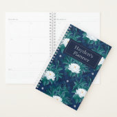 白蓮の深夜蓮の模様 プランナー手帳 (ディスプレー)