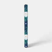 白蓮の深夜蓮の模様 SAMSUNG GALAXYケース (左側面)